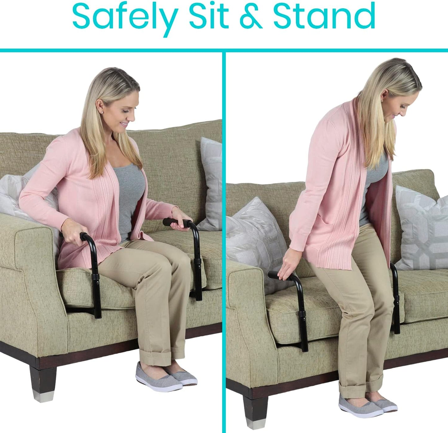 GripNGo Stand Up Assist- Mobility Standing Aid Rail