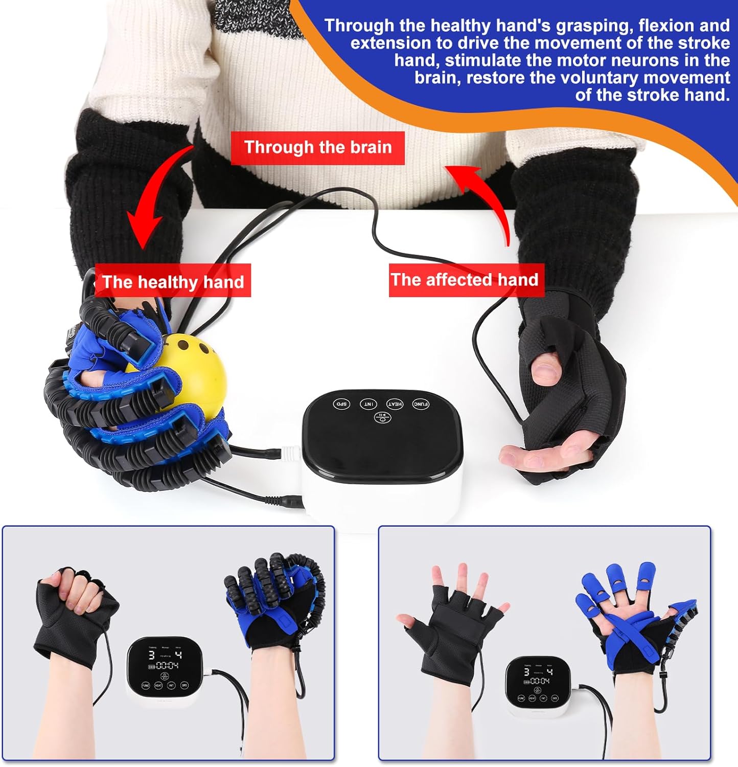 GripNGo Hand Rehabilitation Robot Glove